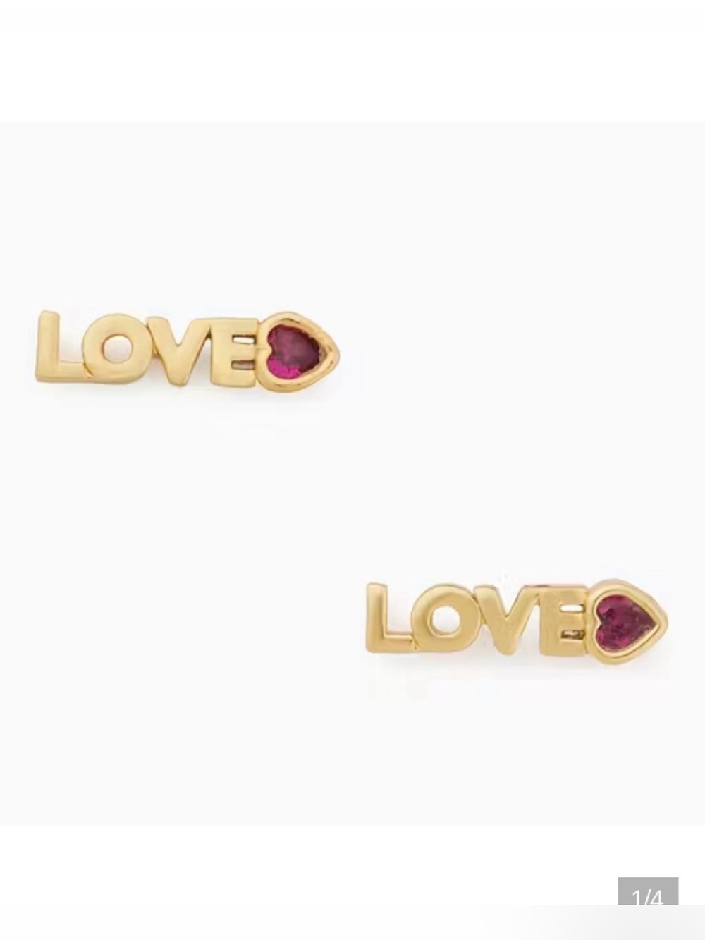 Kate Spade Love Studs NWT